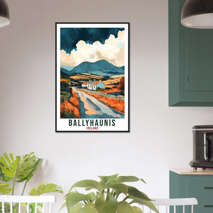 Ballyhaunis Travel Print Ireland Home Decor Ballyhaunis Wall Art Gift Wall Hanging Ballyhaunis Irish Artwork Travel Poster Ireland Travel