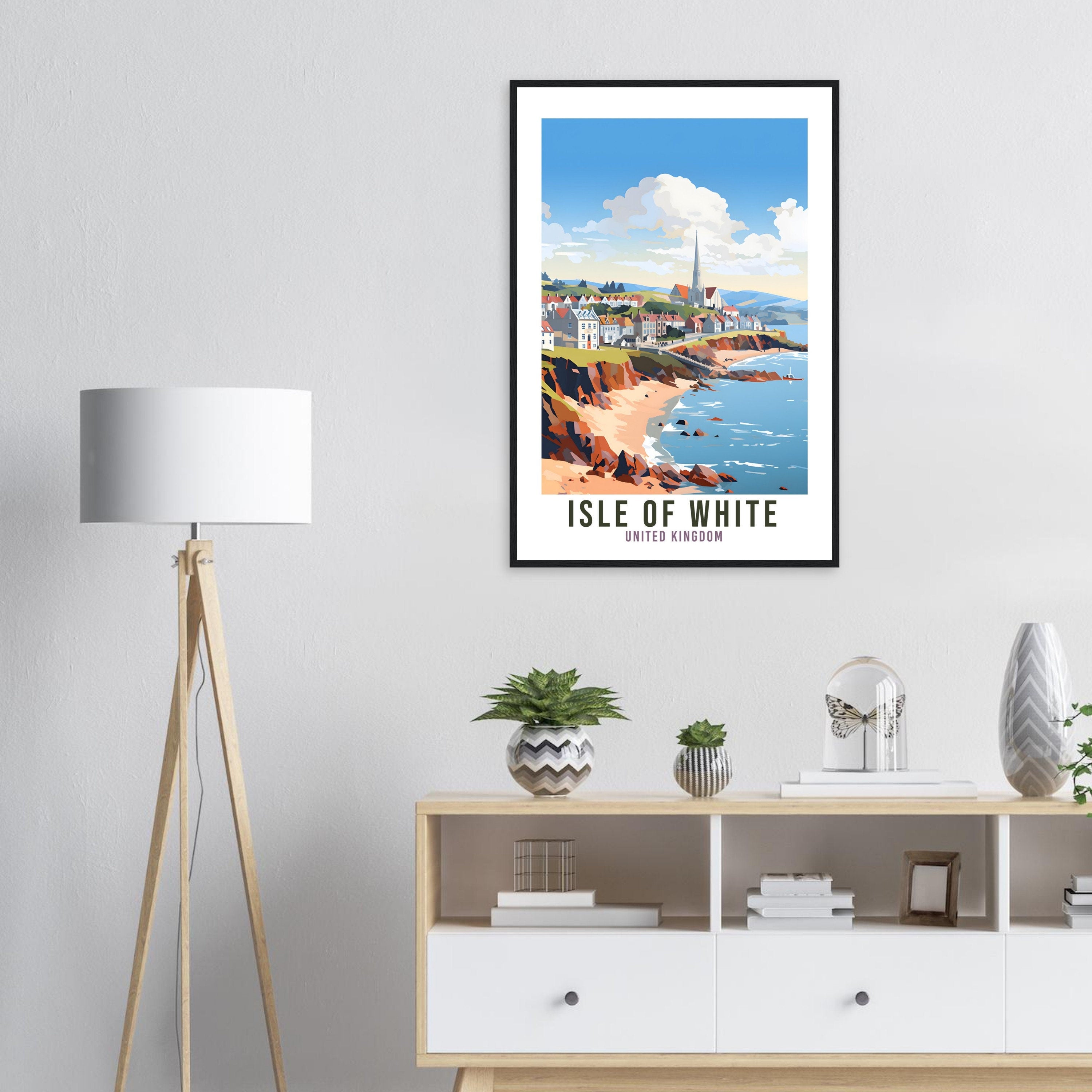 Isle Of White Travel Print Lake District Home Decor Isle Of White UK Isles Nature Wall Art Isle Of White Artwork Gift UK Coast Travel Poster