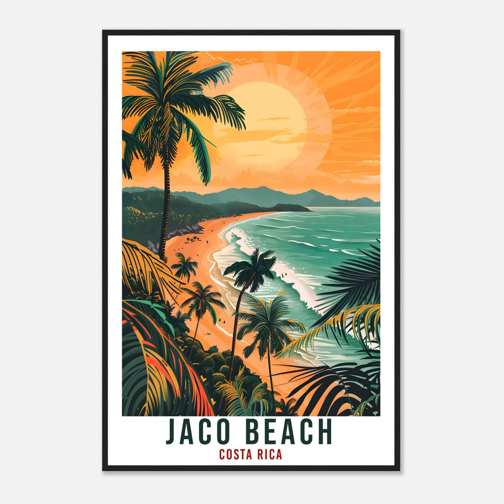 Jaco Beach Costa Rica Travel Print Wall Art Wall Hanging Home Décor Jaco Beach Gift Summer Artwork Travel Art Costa Rica City Travel Poster