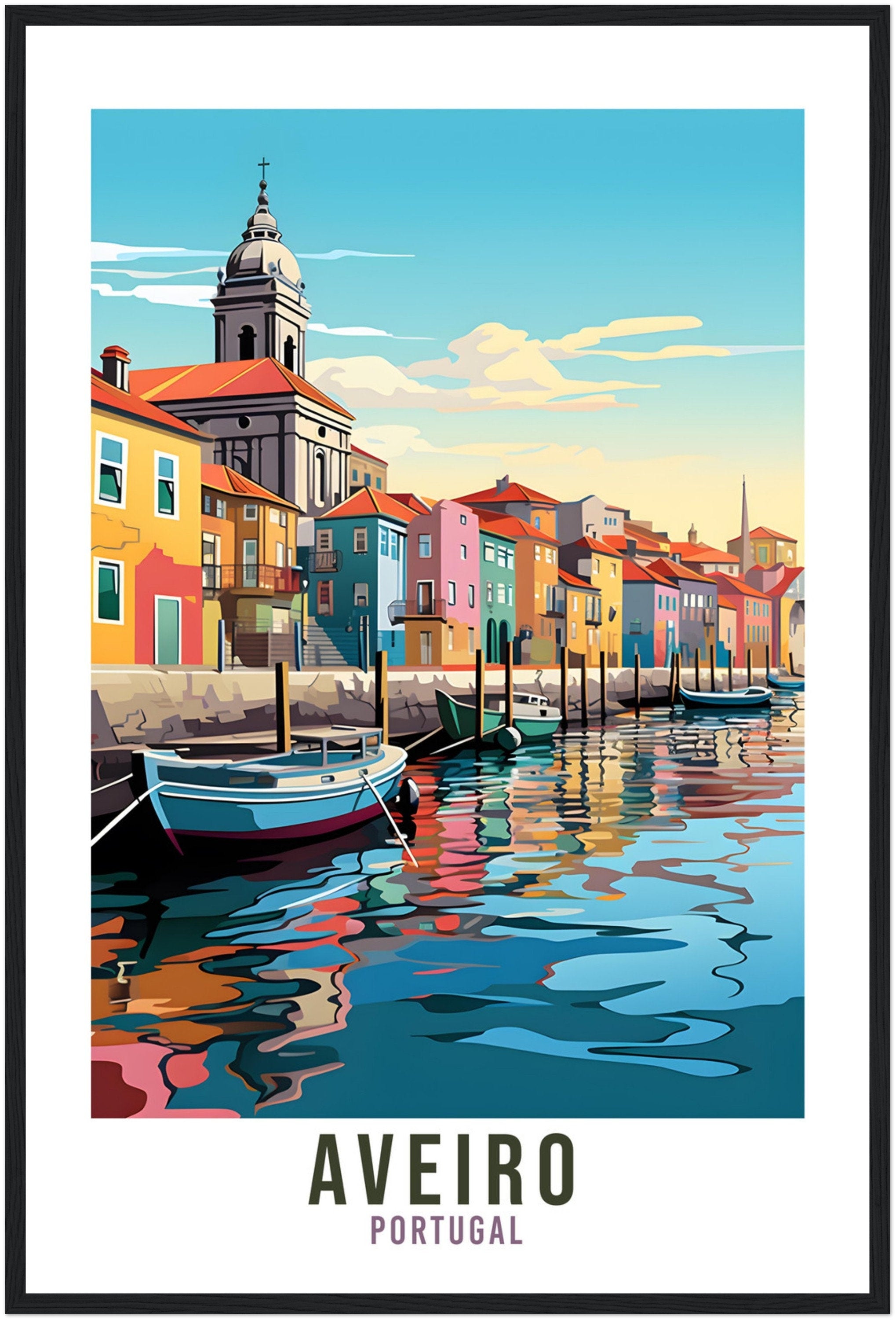 Aveiro Travel Print Wall Art Aveiro Home Decor Aveiro Wall Hanging Gift Portugal Travel Gift Portugal Wall Decor Aveiro Travel Decor Gift