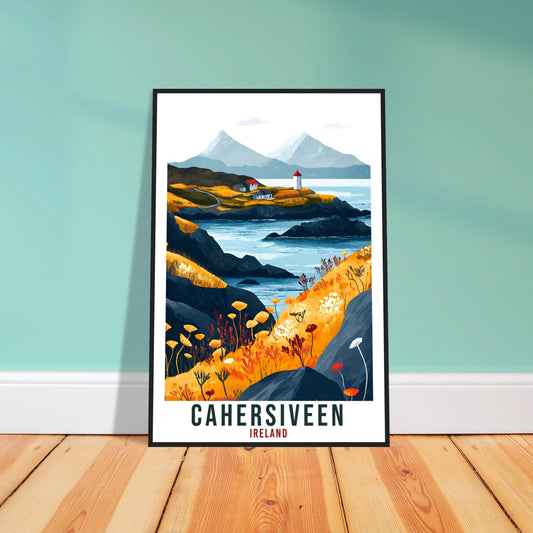Cahersiveen Travel Print Ireland Decor Kerry Wall Art Gift Wall Hanging Art Lover Cahersiveen Irish Artwork Travel Poster Ireland Travel Art