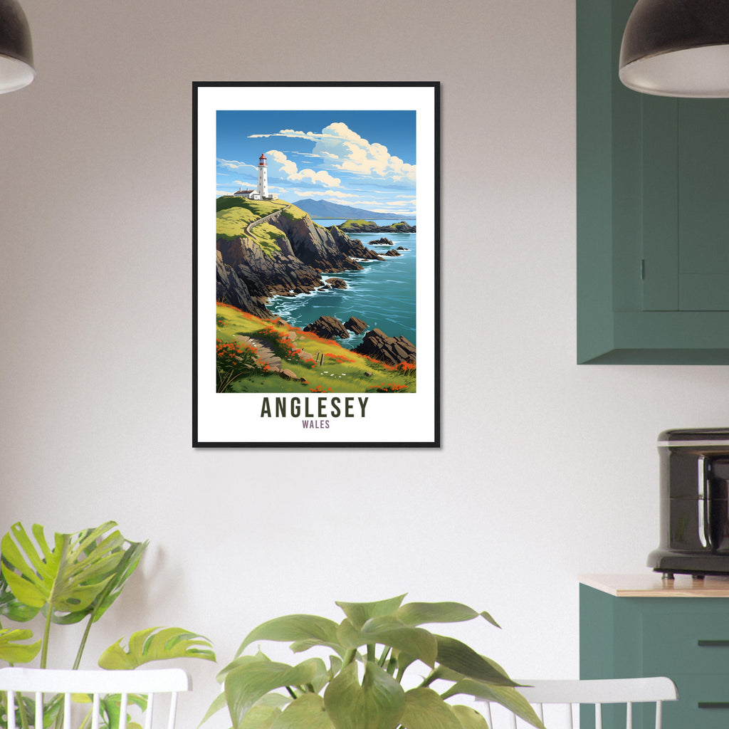 Anglesey Travel Print Wall Art Anglesey Wall Hanging Wales Gift Anglesey Wall Art Print Anglesey Island Travel Gift Anglesey Travel Poster