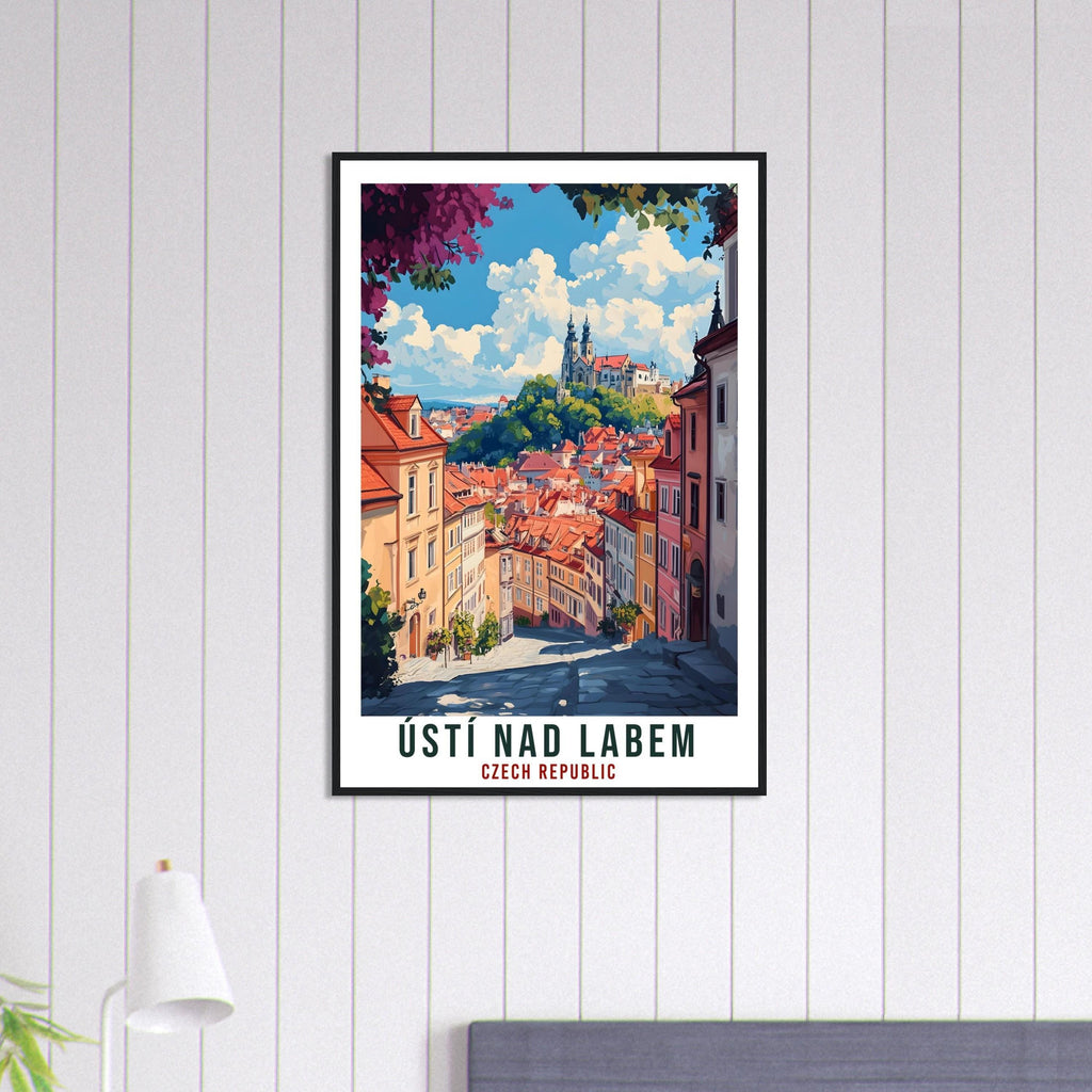 Ústí nad Labem Travel Print Czechia Home Decor Wall Art Gift Wall Hanging Art Lover Ústí nad Labem Czech Republic Artwork Travel Poster Art