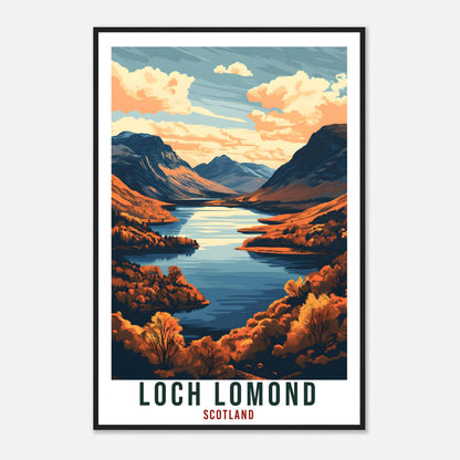 Loch Lomond Travel Print Scotland Decor Loch Lomond Wall Art Wall Hanging Art Lover Scotland Artwork Travel Poster Loch Lomond Travel Art