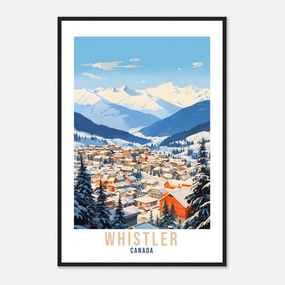 Whistler Travel Print Wall Art Whistler Canada Wall Hanging Home Decoration Whistler Gift Cityscape Wall Art Print Whistler Canada Poster