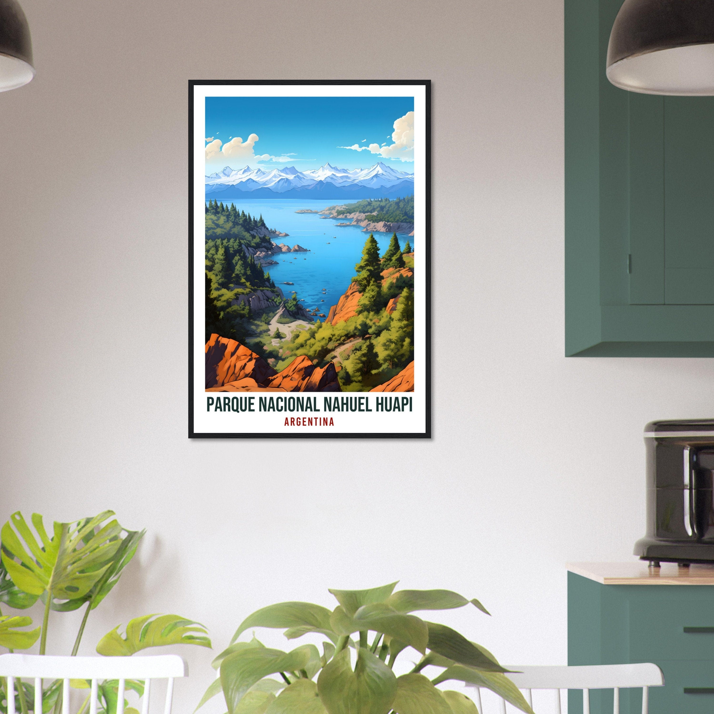 Nahuel Huapi National Park Travel Print Wall Art Nahuel Huapi Argentina Landscape Artwork Gift Nahuel Huapi Travel Poster Argentina Lovers