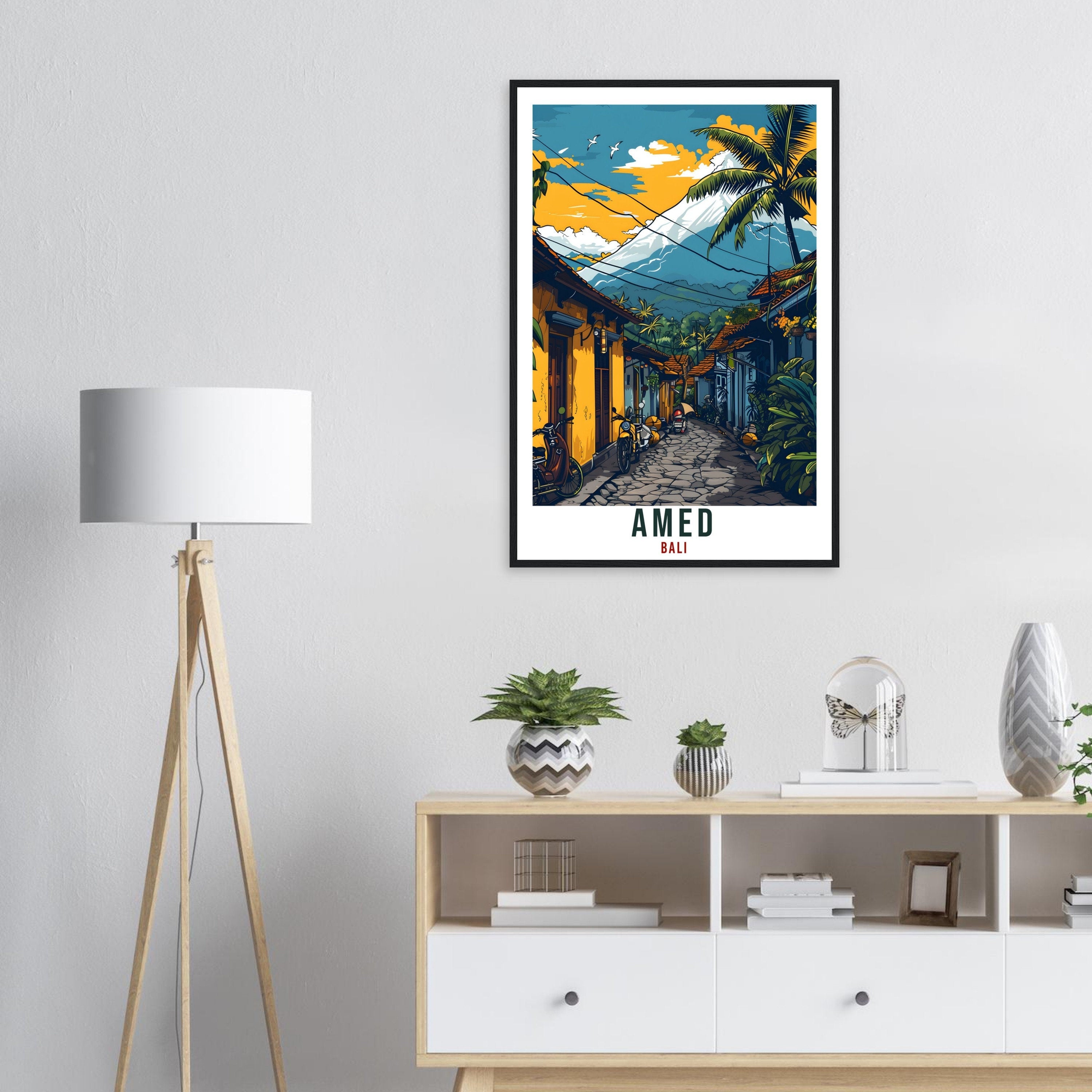 Amed Bali Travel Print Bali Wall Art Wall Hanging Home Décor Amed Gift Landmark Artwork Travel Art Lovers Indonesia Amed Travel Poster