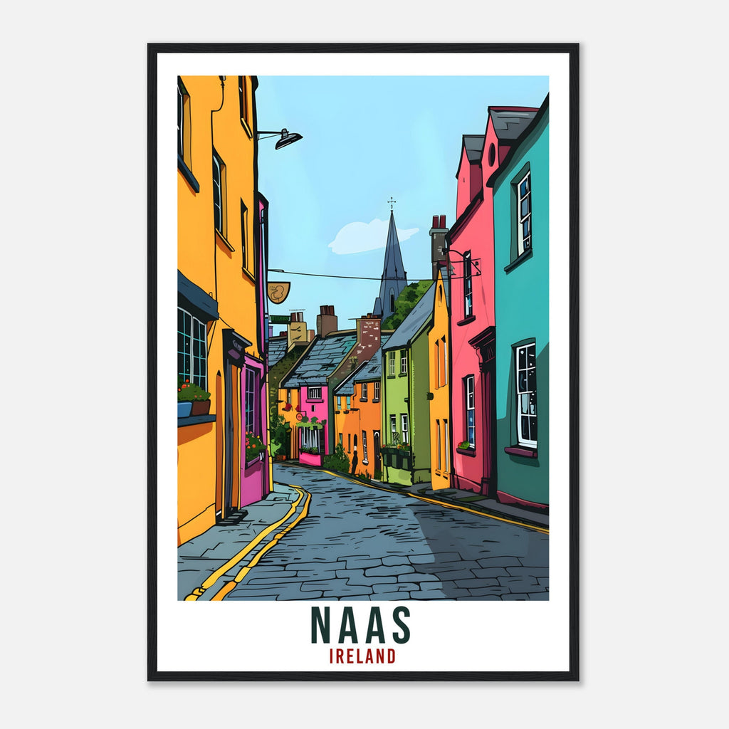 Naas Travel Print Ireland Wall Art Naas Wall Hanging Home Living Décor Naas Gift Art Lovers Gift Irish Artwork Gift Ireland Travel Poster