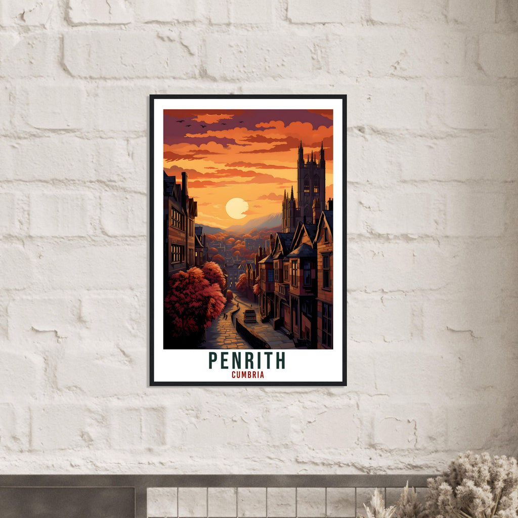Penrith Travel Print English Wall Art Home Decor Wall Hanging Travel Art Gift Penrith Travel Poster Cumbria Artwork Art Lover Gift Penrith
