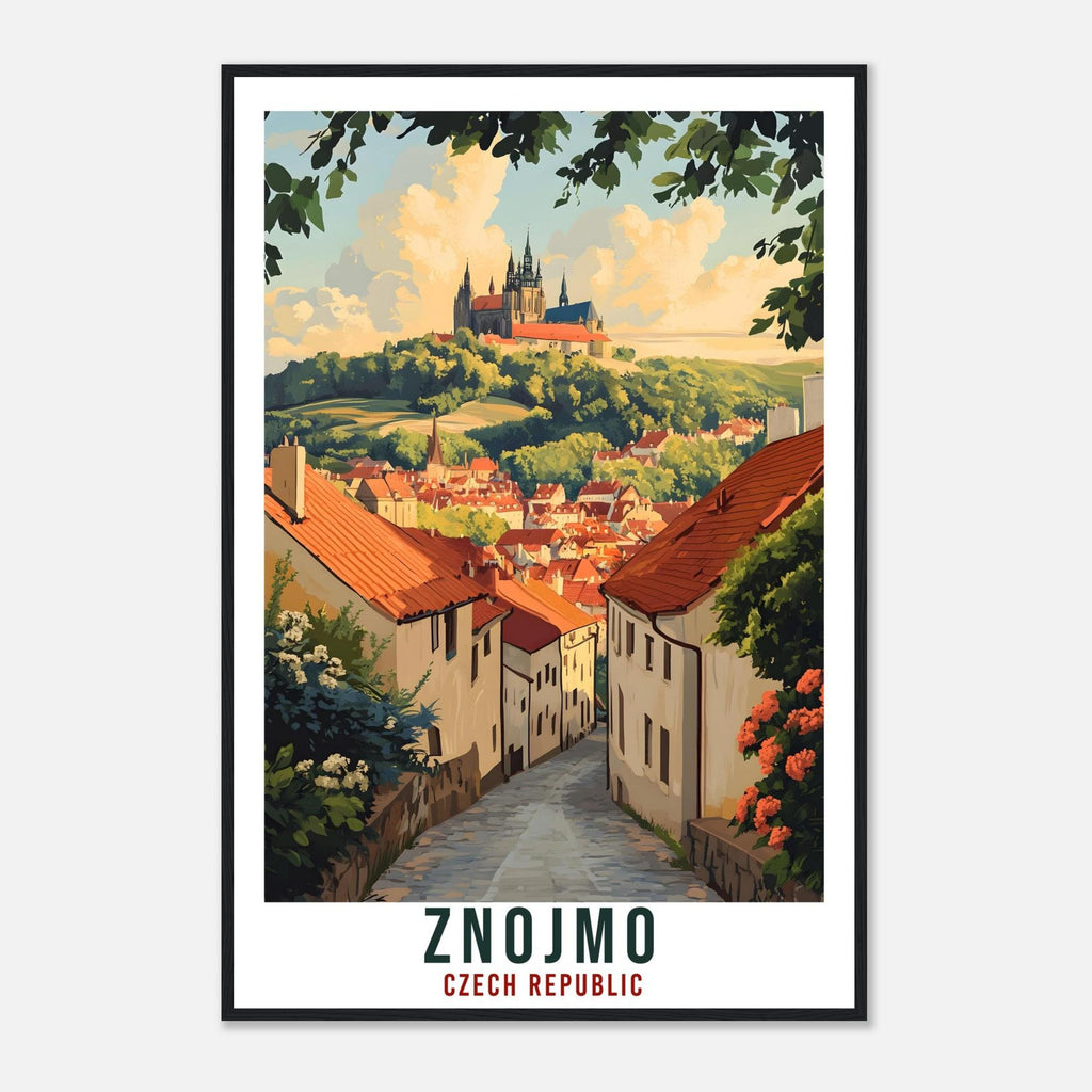 Znojmo Travel Print Czech Republic Home Decor Znojmo Wall Art Gift Wall Hanging Art Lover Znojmo Czechia Artwork Travel Poster Travel Art