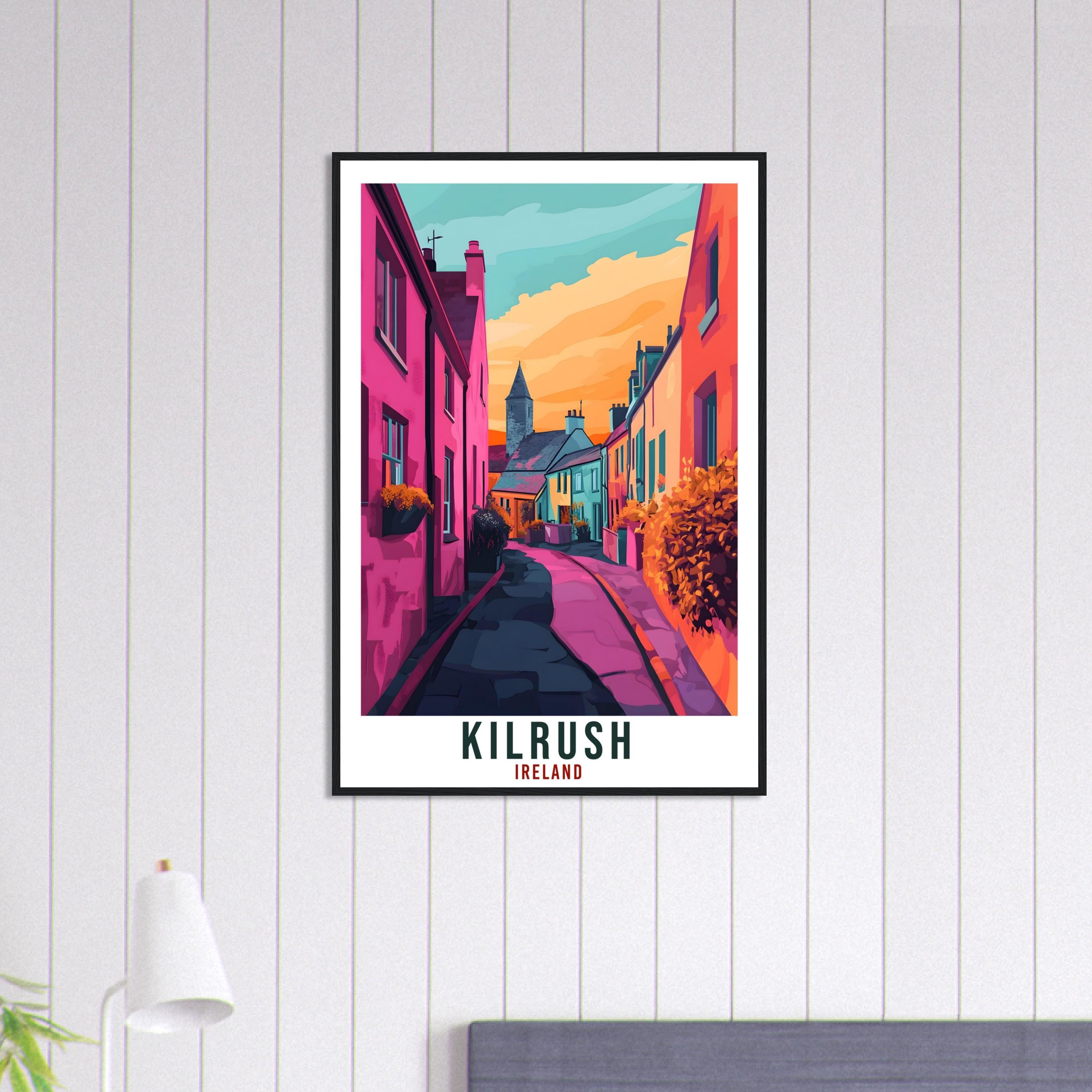 Kilrush Travel Print Ireland Home Decor Kilrush Wall Art Wall Hanging Art Lover Irish Artwork Travel Poster Kilrush Clare Ireland Travel Art