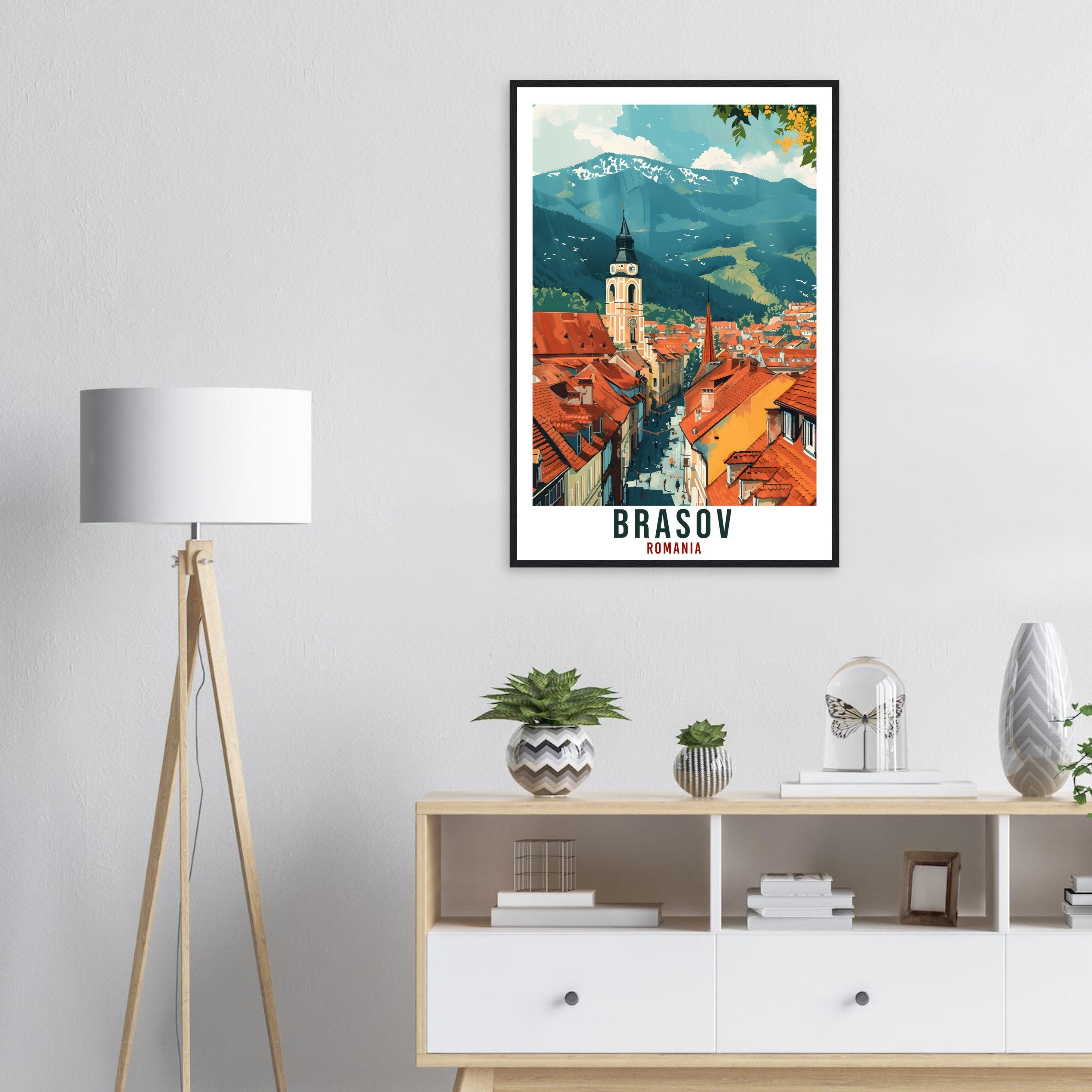 Brasov Travel Print Romania Wall Art Brasov Wall Hanging Home Décor Brasov Gift Art Lovers Romania Artwork Gift Print Brasov Landmark Poster