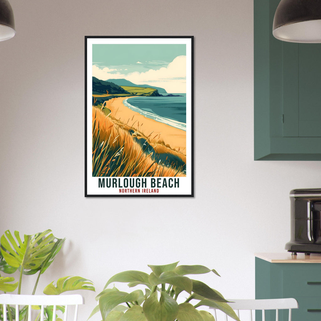 Murlough Beach Travel Print Ireland Wall Art Wall Hanging Home Décor Murlough Beach Gift  Irish Artwork Gift Northern Ireland Travel Poster