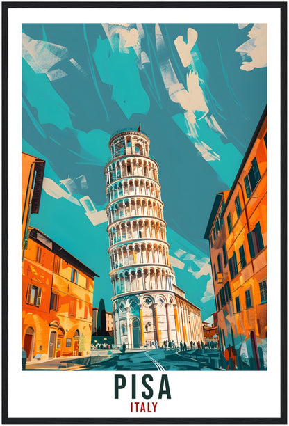 Pisa Travel Print Italy Wall Art Pisa Wall Hanging Home Living Décor Pisa Gift Art Lovers Gift Italy Artwork Gift Italian Travel Poster