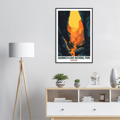 Mammoth Cave National Park Kentucky USA Travel Print Wall Art Wall Hanging Home Décor Mammoth Cave Gift Travel Art USA Artwork Travel Poster