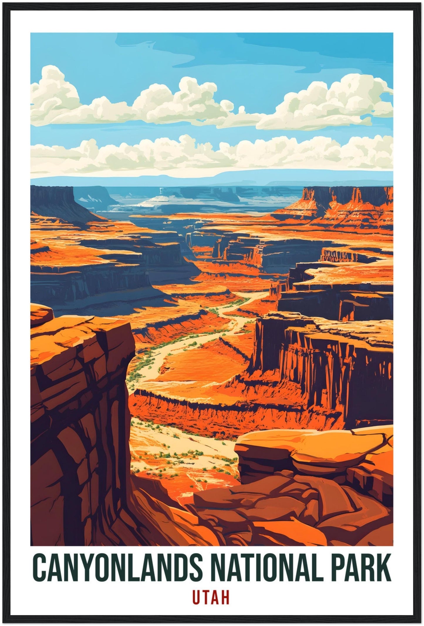 Canyonlands National Park USA Travel Print Wall Art Wall Hanging Home Décor Canyonlands Utah Gift Travel Art USA Hike Artwork Travel Poster