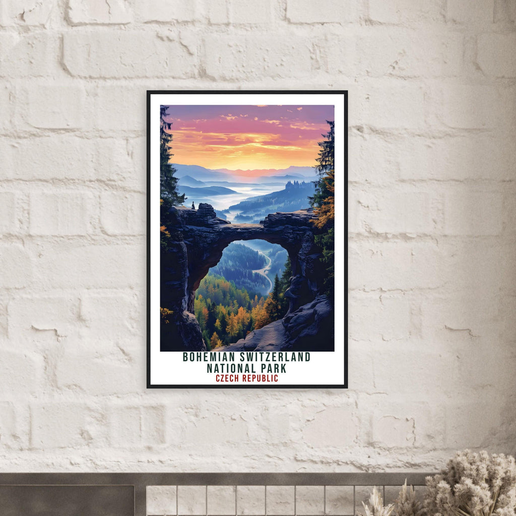 Bohemian Switzerland National Park Travel Print Czech Republic Home Decor Wall Art Gift Wall Hanging Art Lover Czechia Artwork Travel Poster