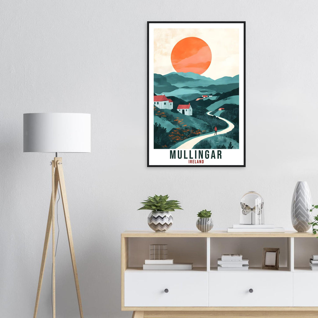 Mullingar Travel Print Ireland Home Decor Mullingar Wall Art Gift Wall Hanging Art Lover Mullingar Irish Artwork Travel Poster Ireland Art