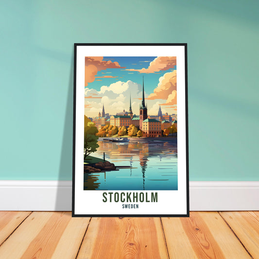 Stockholm Travel Print Wall Art Sweden Wall Hanging Home Décor Stockholm Gift Art Lovers Sweden Art Lover Gift Stockholm City Travel Print