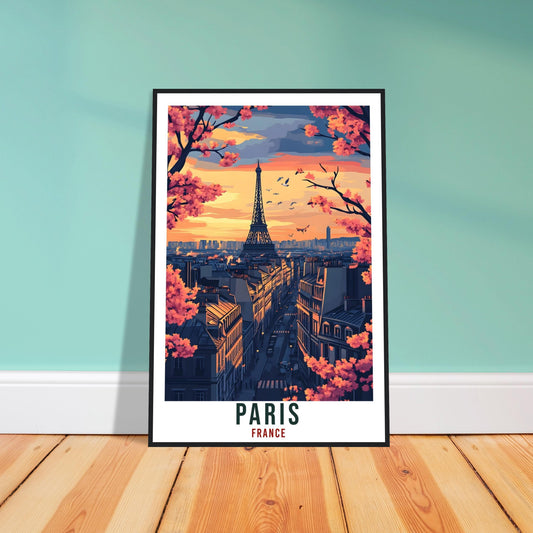Paris Travel Print Eiffel Tower France Home Decor Paris Wall Art Gift Wall Hanging Art Lover Paris France Artwork Travel Poster Travel Art