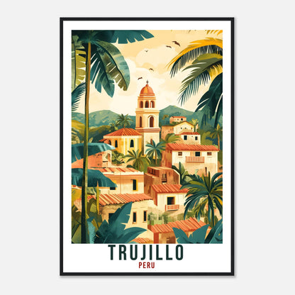 Trujillo Travel Print Peru Home Decor Trujillo Wall Art Gift Wall Hanging Art Lover Trujillo Peruvian Artwork Travel Poster Travel Art