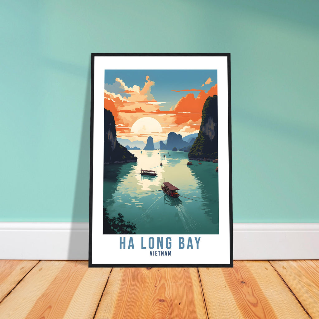 Ha Long Bay Travel Print Wall Art Ha Long Bay Sunset Thailand Gift Holiday Print Art Print Ha Long Bay Travel Poster Ha Long Bay Art Print