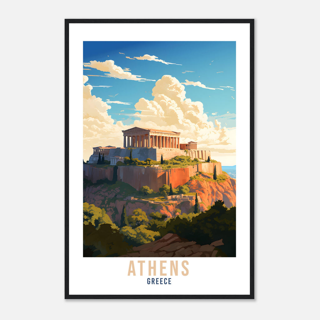 Athens Travel Print Wall Art Athens Greece Artwork Wall Hanging Athens Gift Art Lovers Wall Art Print Athens Greece Wall Poster Greek Art