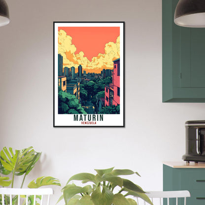 Maturin Travel Print Venezuela Home Decor Maturin Wall Art Gift Wall Hanging Art Lover Maturin Venezuelan Artwork Travel Poster Travel Art