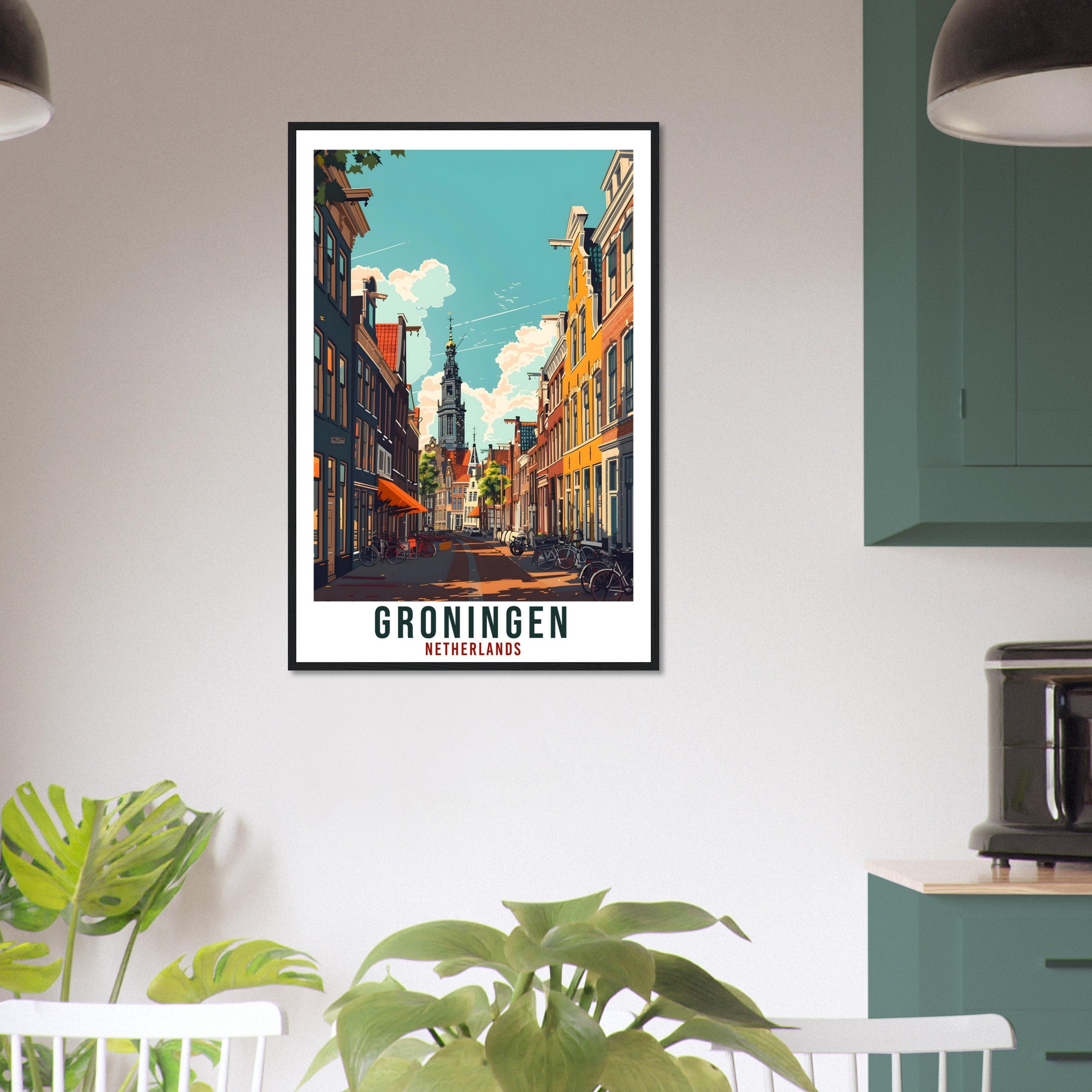 Groningen Travel Print Holland Wall Art Wall Hanging Home Décor Groningen Gift Art Lovers Dutch Artwork Gift The Netherlands Travel Poster