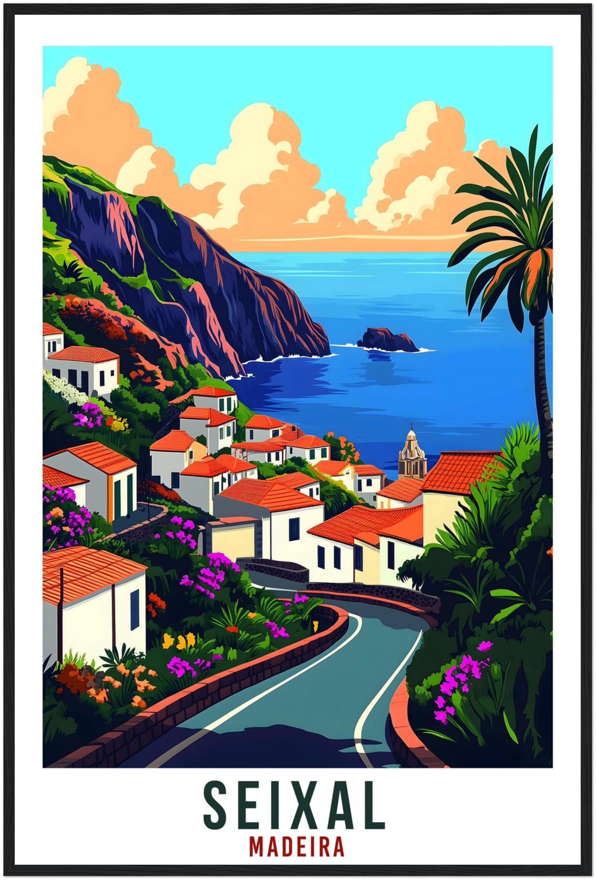 Portugal Travel Poster - JetSetterArts Seixal Wall Art