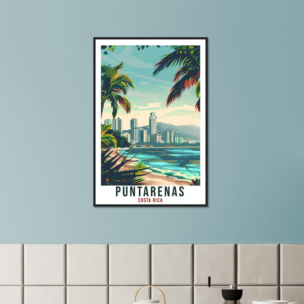 Puntarenas Costa Rica Travel Print Wall Art Wall Hanging Home Décor Puntarenas Beach Gift Artwork Travel Art Costa Rica City Travel Poster
