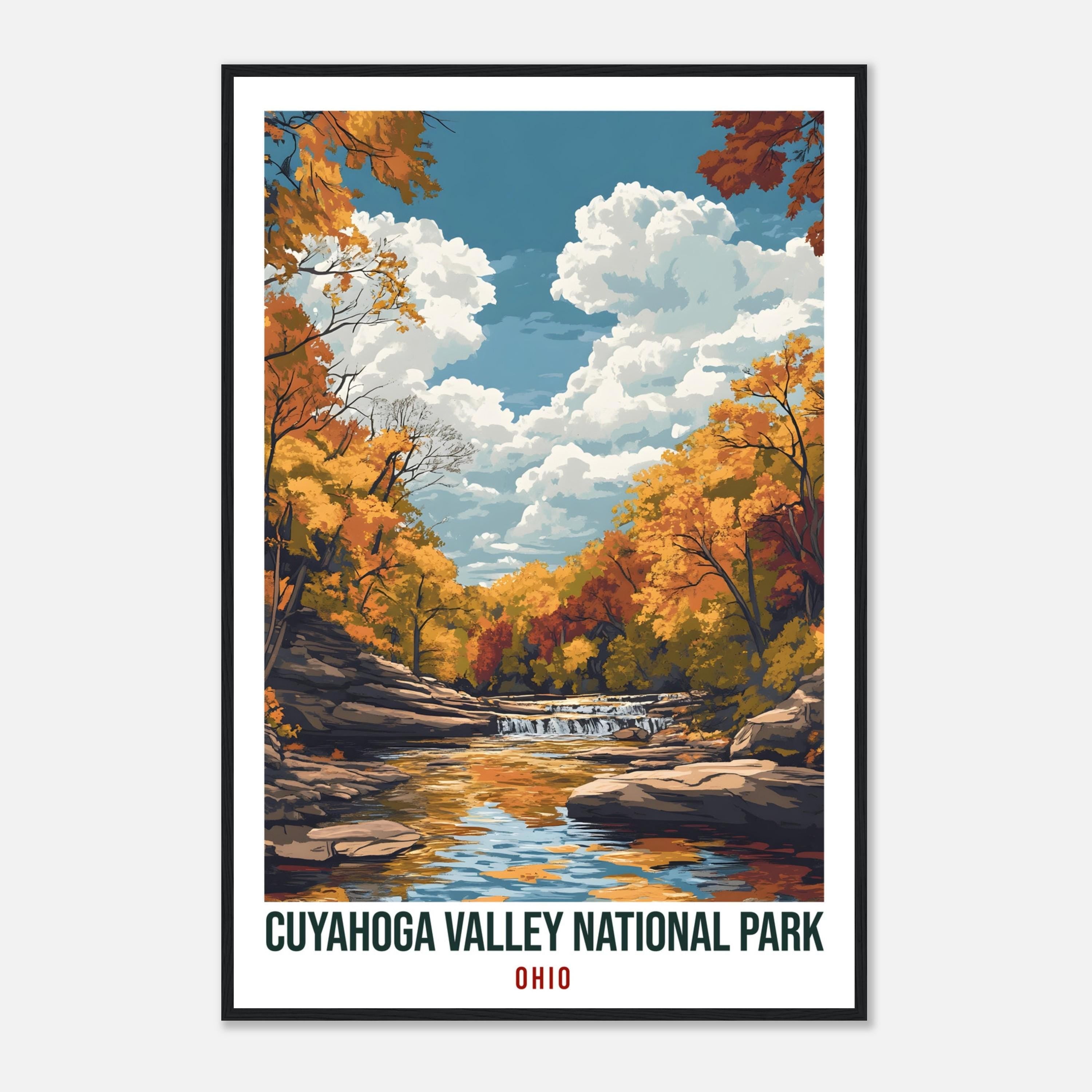 Cuyahoga Valley National Park Ohio USA Travel Print Wall Art Wall Hanging Décor Alajuela Gift Travel Art USA Walking Artwork Travel Poster