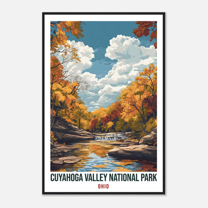 Cuyahoga Valley National Park Ohio USA Travel Print Wall Art Wall Hanging Décor Alajuela Gift Travel Art USA Walking Artwork Travel Poster