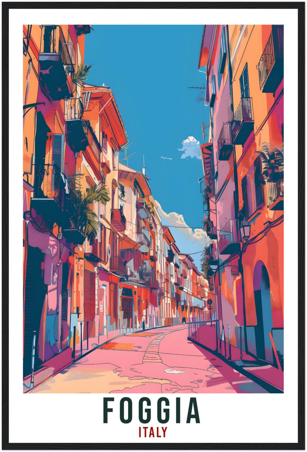 Foggia Travel Print Italy Wall Art Foggia Wall Hanging Home Living Décor Foggia Gift Art Lovers Italy Artwork Gift Italian Travel Poster