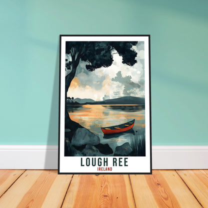 Lough Ree Travel Print Ireland Home Decor Lough Ree Wall Art Gift Wall Hanging Art Lover Lough Ree Irish Artwork Travel Poster Ireland Art