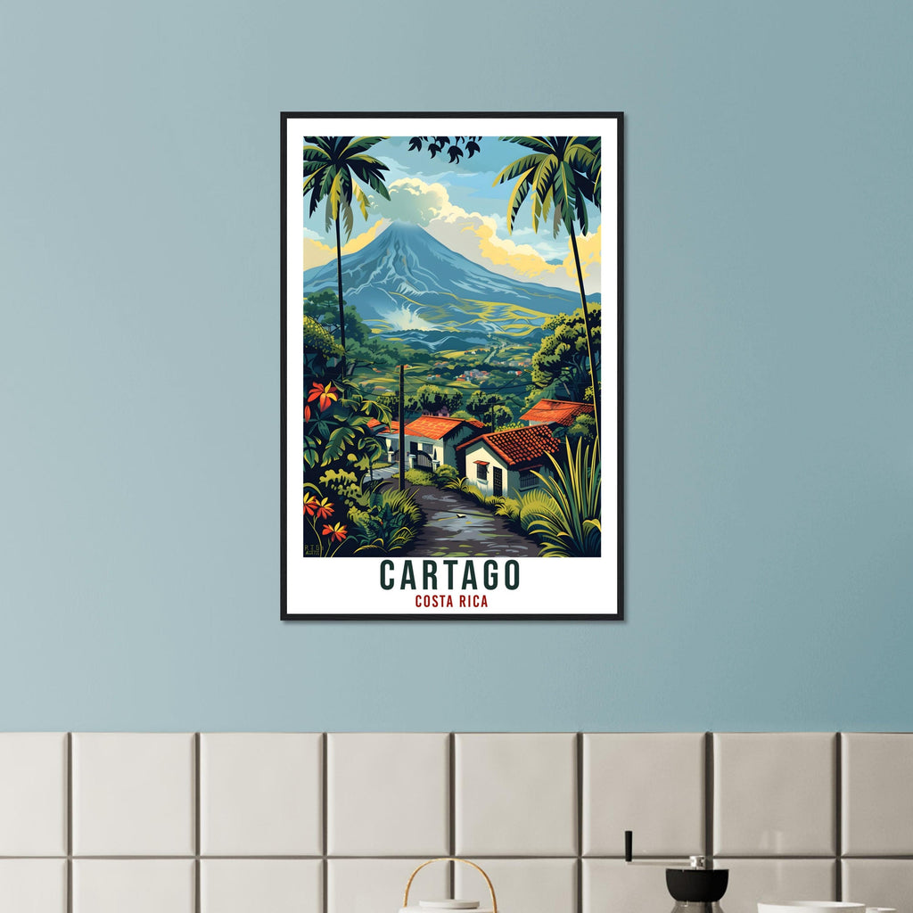 Cartago Costa Rica Travel Print Wall Art Wall Hanging Home Décor Cartago Gift Landmark Artwork Travel Art Costa Rica City Travel Poster