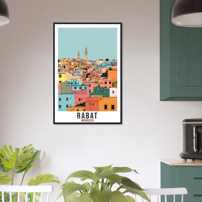 Rabat Morocco Travel Print Rabat Wall Art Wall Hanging Home Décor Rabat Gift Art Lovers Morocco Artwork Gift Print African Landmark Poster