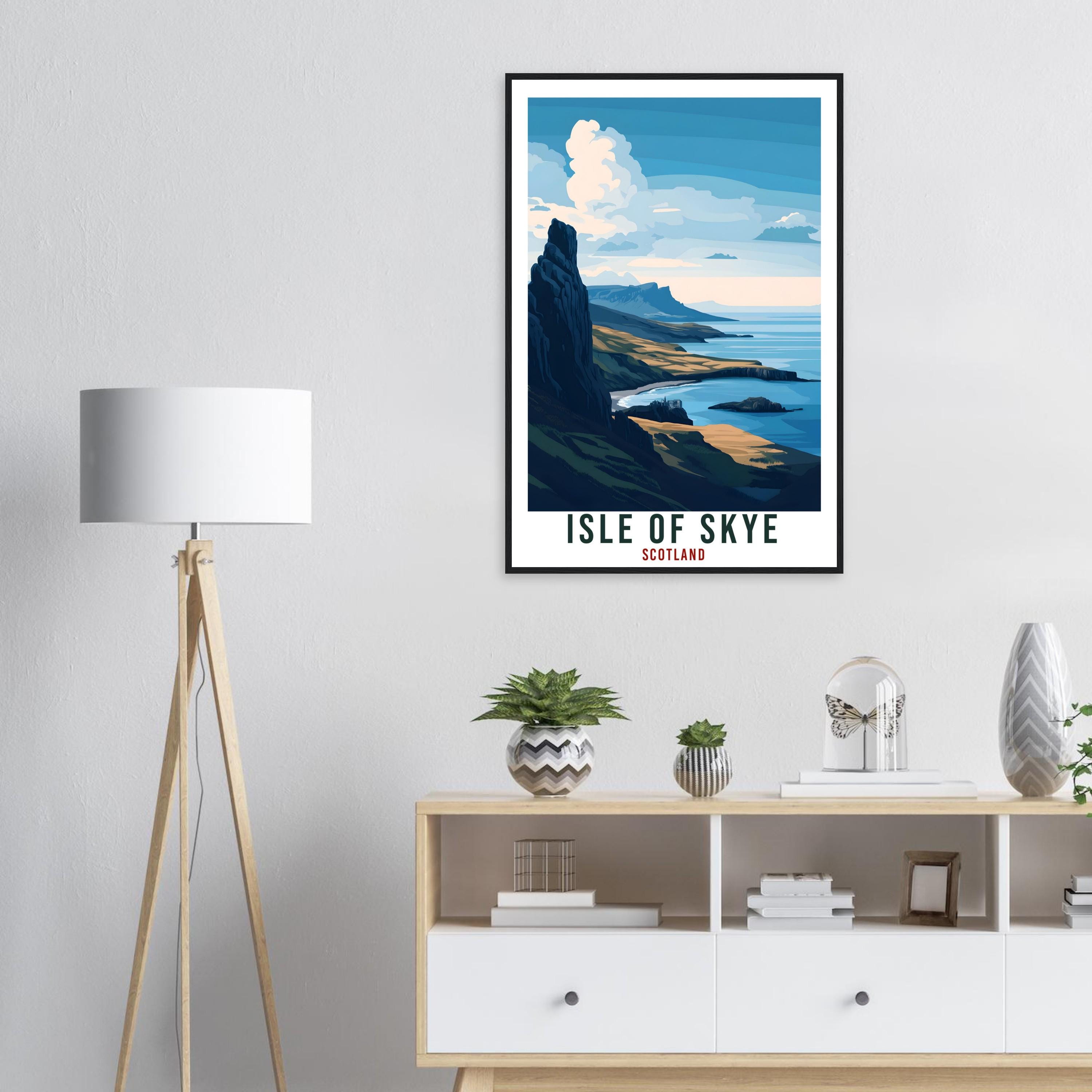 Isle Of Skye Travel Print Scotland Home Decor Isle Of Skye Wall Art Wall Hanging Art Lover Scotland Artwork Travel Poster Isle Of Skye Art