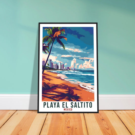 Playa El Saltito Mexico Travel Print Mexico Wall Art Wall Hanging Home Décor Playa Saltito Gift Mexico Artwork South America Travel Poster