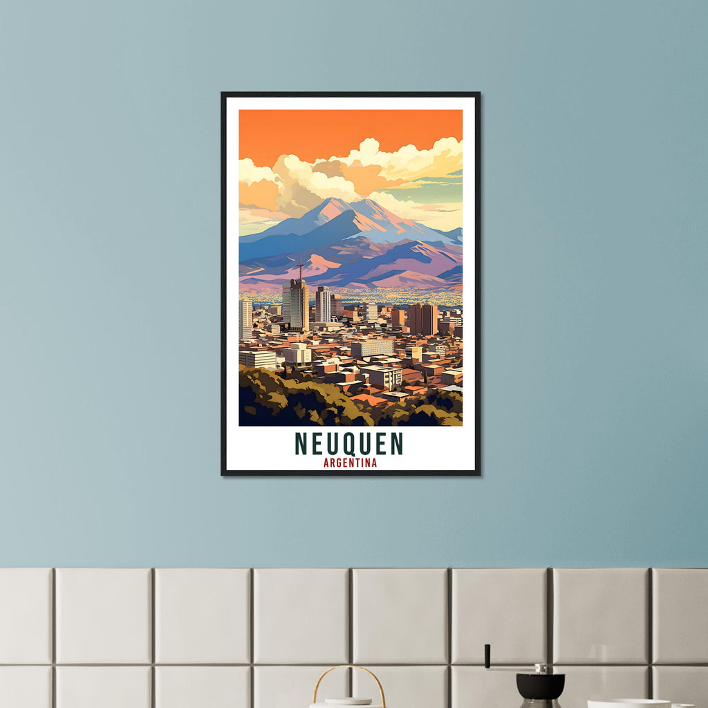 Neuquen Travel Print Wall Art Neuquen Argentina City Landscape Artwork Neuquen Art Gifts Neuquen Travel Poster Argentinian Art Lovers Gift
