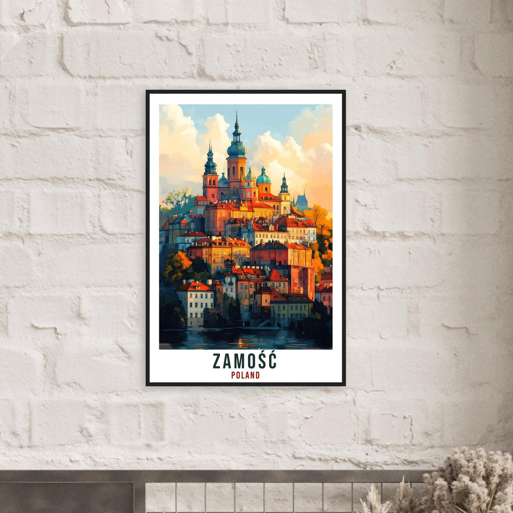 Zamość Travel Print Poland Home Decor Zamość Wall Art Gift Wall Hanging Art Lover Zamość Polish Artwork Travel Poster Poland Travel Art