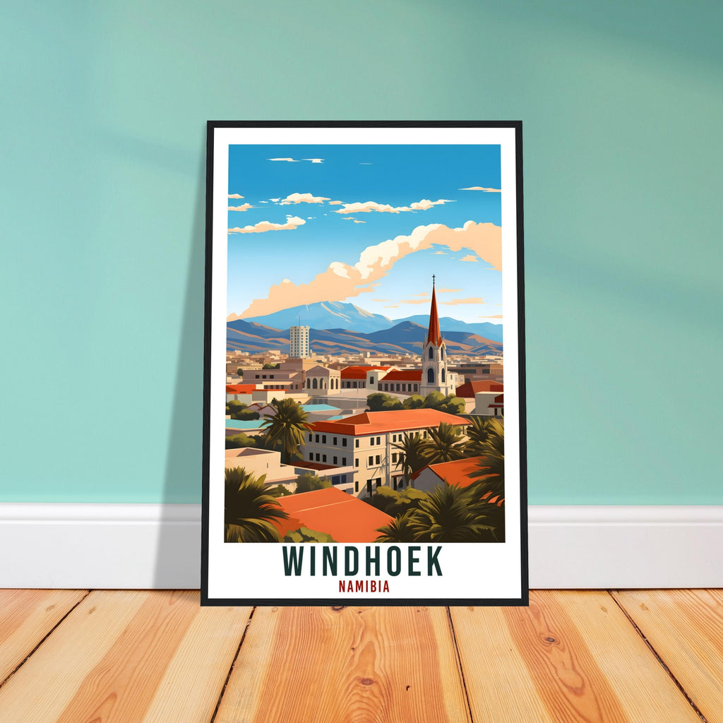 Windhoek Namibia Travel Print Wall Art Wall Hanging Home Décor Windhoek Gift Art Lovers Namibia Artwork Gift Print African Landmark Poster