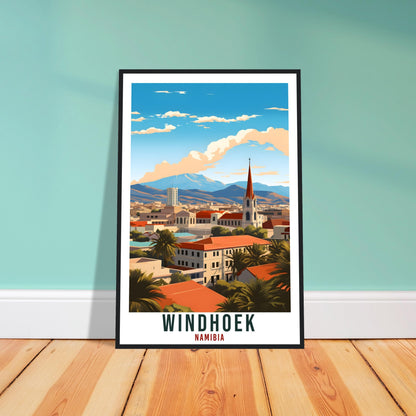 Windhoek Namibia Travel Print Wall Art Wall Hanging Home Décor Windhoek Gift Art Lovers Namibia Artwork Gift Print African Landmark Poster