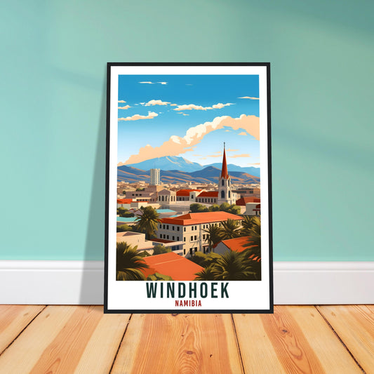 Windhoek Namibia Travel Print Wall Art Wall Hanging Home Décor Windhoek Gift Art Lovers Namibia Artwork Gift Print African Landmark Poster