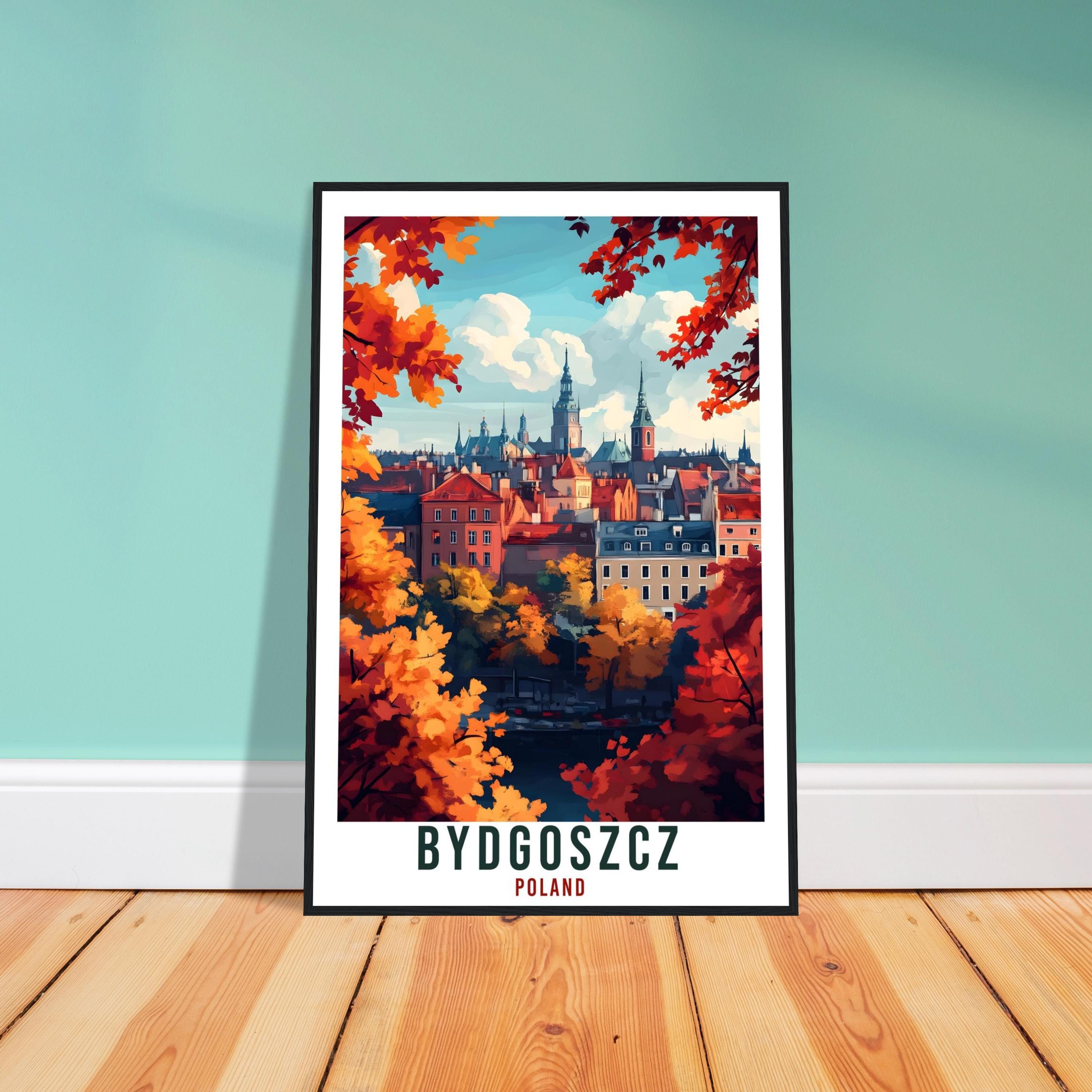 Bydgoszcz Travel Print Poland Home Decor Bydgoszcz Wall Art Gift Wall Hanging Art Lover Bydgoszcz Polish Artwork Travel Poster Poland Travel