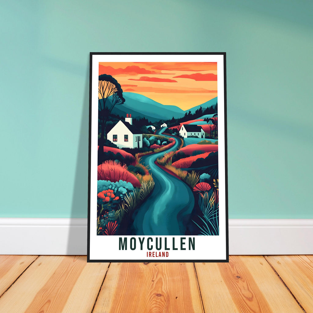 Moycullen Travel Print Ireland Home Decor Moycullen Wall Art Wall Hanging Art Lover Irish Artwork Travel Poster Moycullen Ireland Travel Art