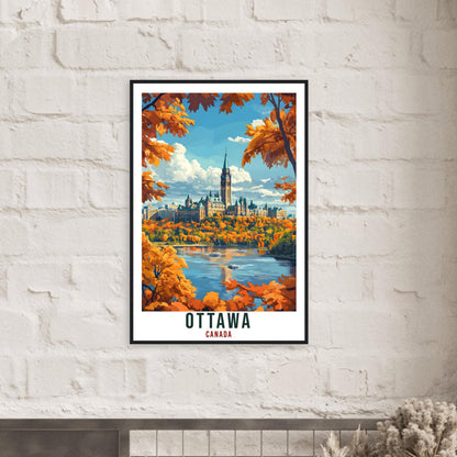 Ottawa Travel Print Canada Home Decor Ottawa Wall Art Gift Wall Hanging Art Lover Ottawa Canadian Artwork Travel Poster Ontario Artwork