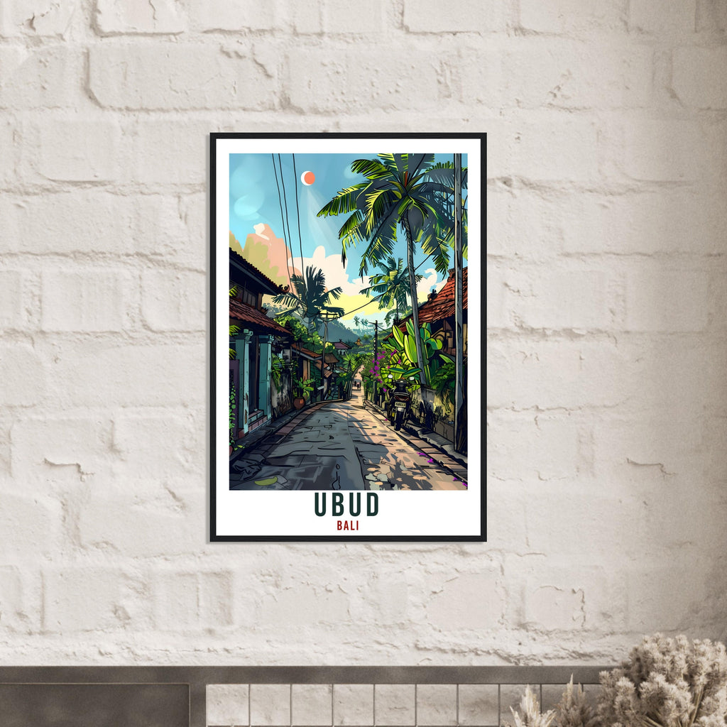 Ubud Bali Travel Print Bali Wall Art Wall Hanging Home Décor Ubud Gift Landmark Artwork Travel Art Lovers Indonesia Ubud Travel Poster