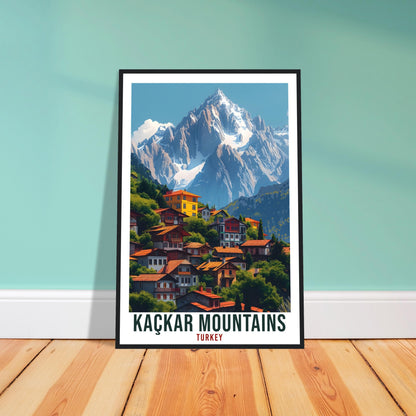 Kaçkar Mountains Travel Print Turkey Home Decor Turkish Wall Art Gift Wall Hanging Art Lover Turkey Artwork Kaçkar Mountains Travel Poster