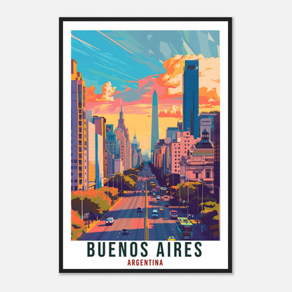Buenos Aires Argentina Travel Print Wall Art Wall Hanging Home Décor Buenos Aires Gift Landmark Artwork Travel Art Argentina Travel Poster
